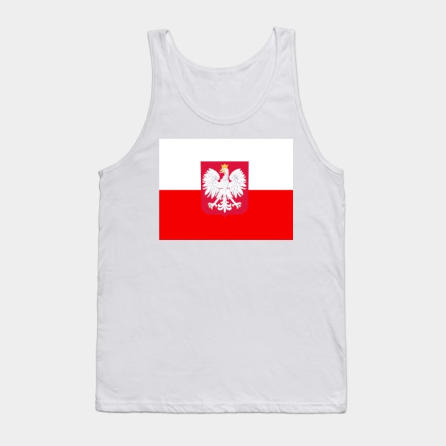 Poland coat of arms flag Tank Top by AidanMDesigns